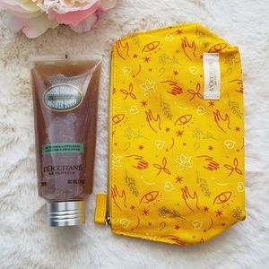 New L'Occitane shower scrub+bag